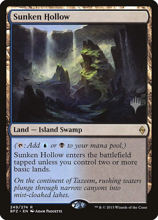 Sunken Hollow [Battle for Zendikar Promos] | Clutch Gaming