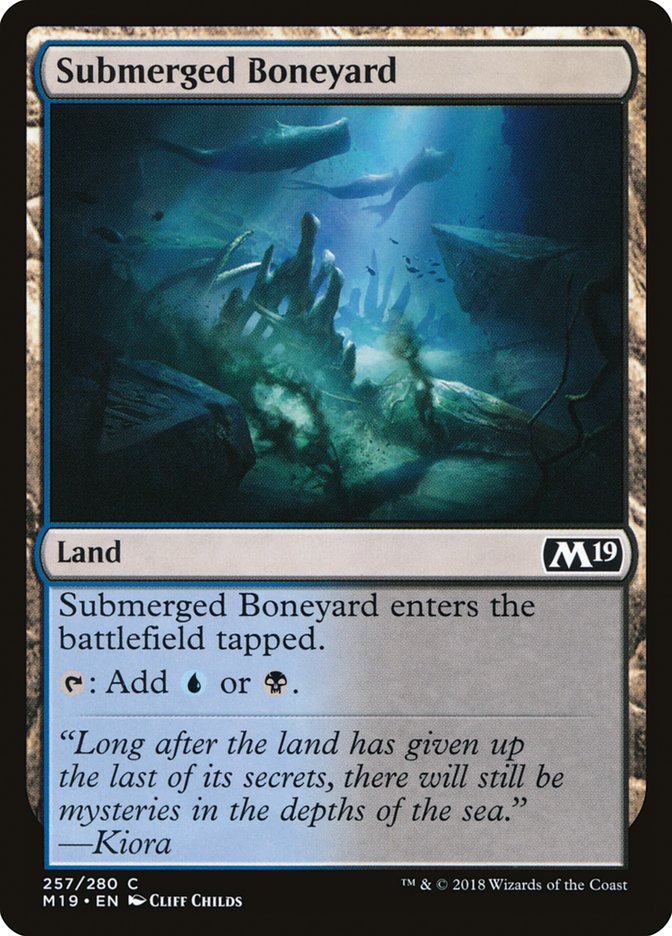 Submerged Boneyard [Core Set 2019] | Clutch Gaming