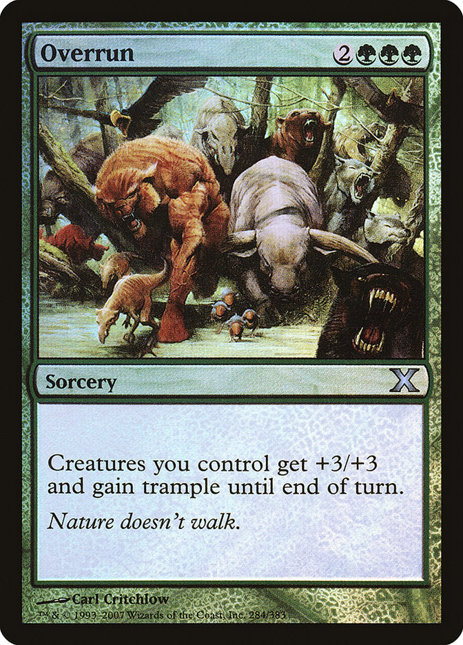 Overrun (Premium Foil) [Tenth Edition] | Clutch Gaming
