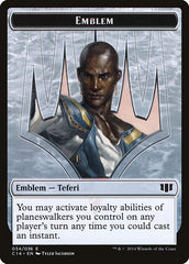 Teferi, Temporal Archmage Emblem // Zombie (011/036) Double-Sided Token [Commander 2014 Tokens] | Clutch Gaming