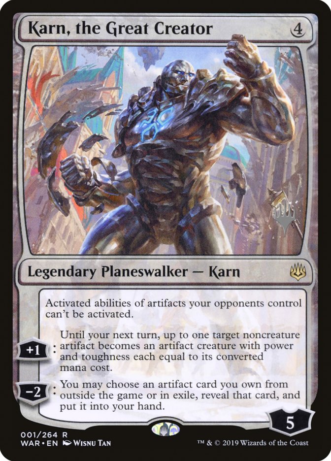 Karn, the Great Creator (Promo Pack) [War of the Spark Promos] | Clutch Gaming