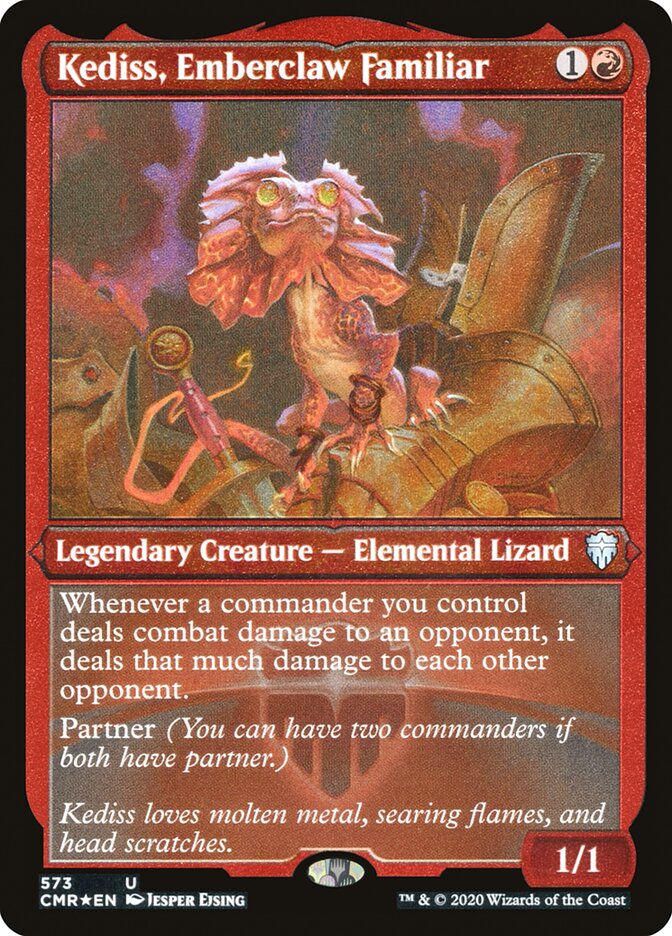 Kediss, Emberclaw Familiar (Etched) [Commander Legends] | Clutch Gaming