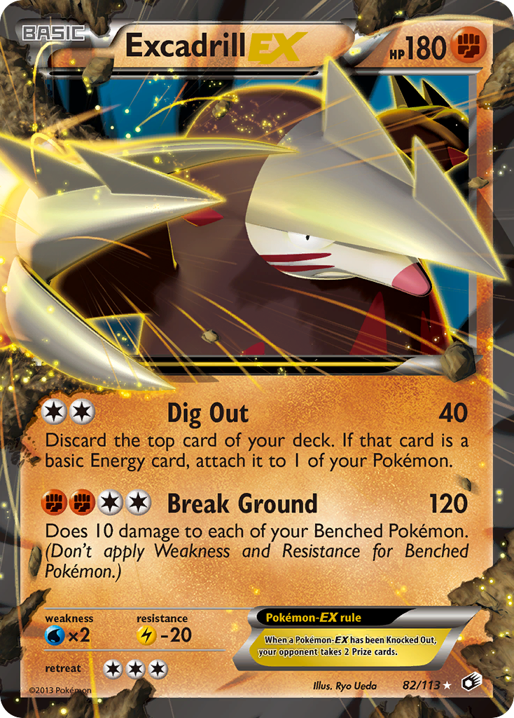 Excadrill EX (82/113) [Black & White: Legendary Treasures] | Clutch Gaming