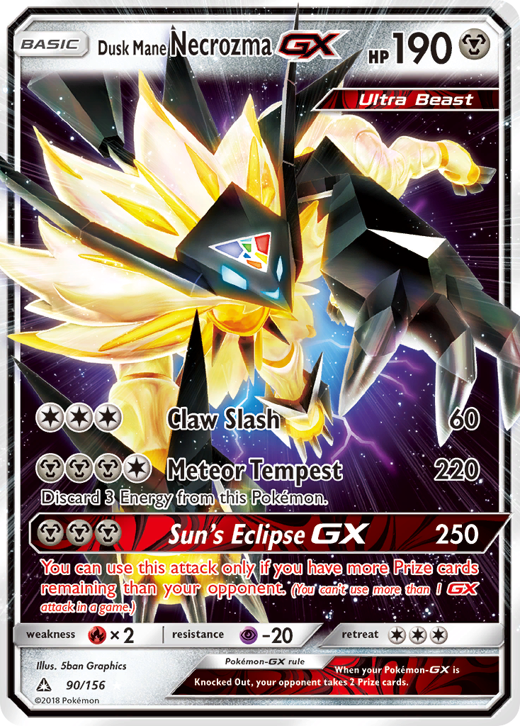 Dusk Mane Necrozma GX (90/156) [Sun & Moon: Ultra Prism] | Clutch Gaming