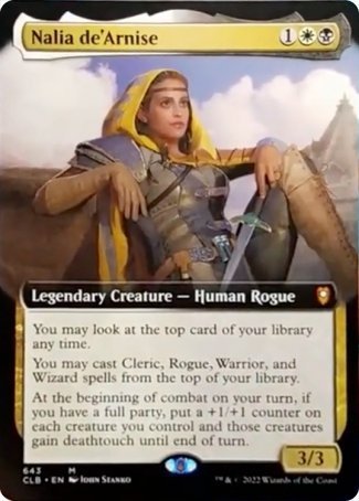 Nalia de'Arnise (Extended Art) [Commander Legends: Battle for Baldur's Gate] | Clutch Gaming