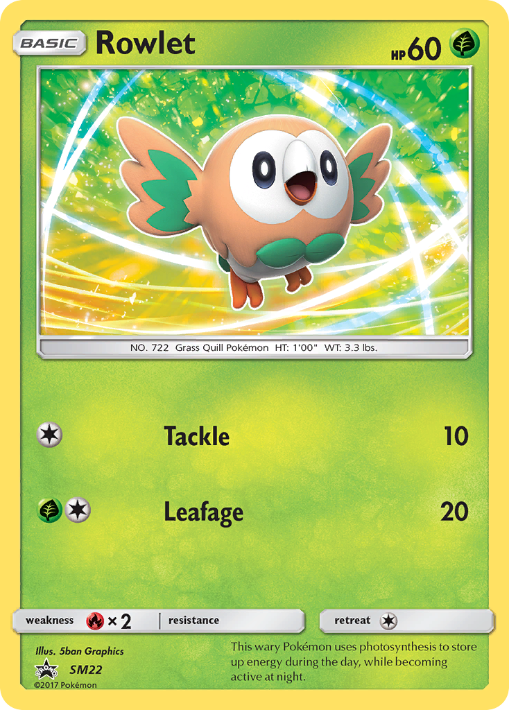 Rowlet (SM22) [Sun & Moon: Black Star Promos] | Clutch Gaming