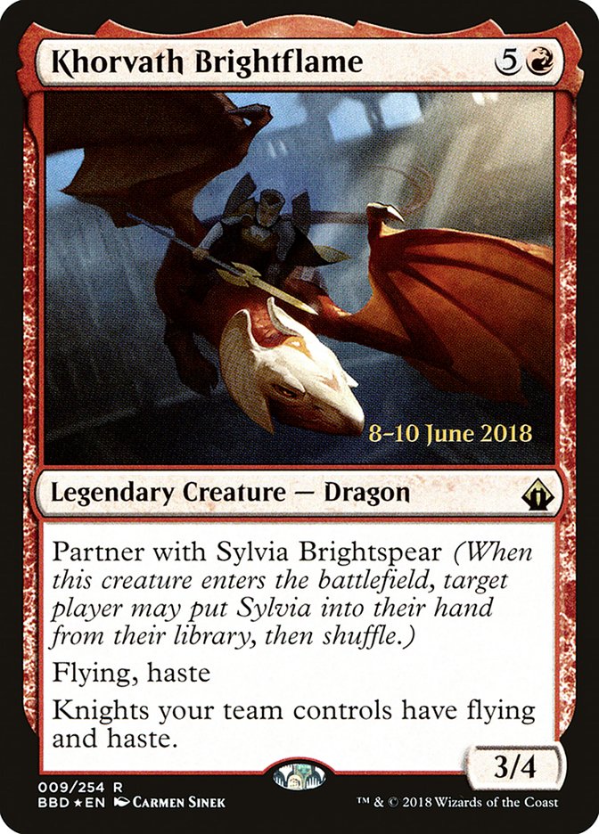 Khorvath Brightflame [Battlebond Prerelease Promos] | Clutch Gaming