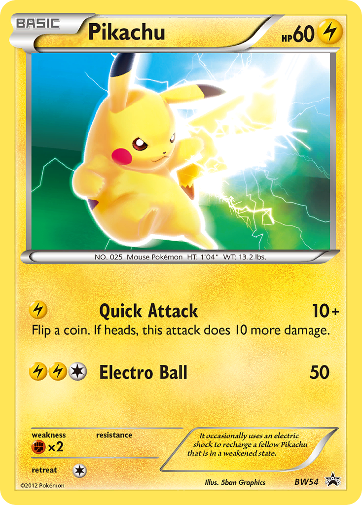 Pikachu (BW54) [Black & White: Black Star Promos] | Clutch Gaming