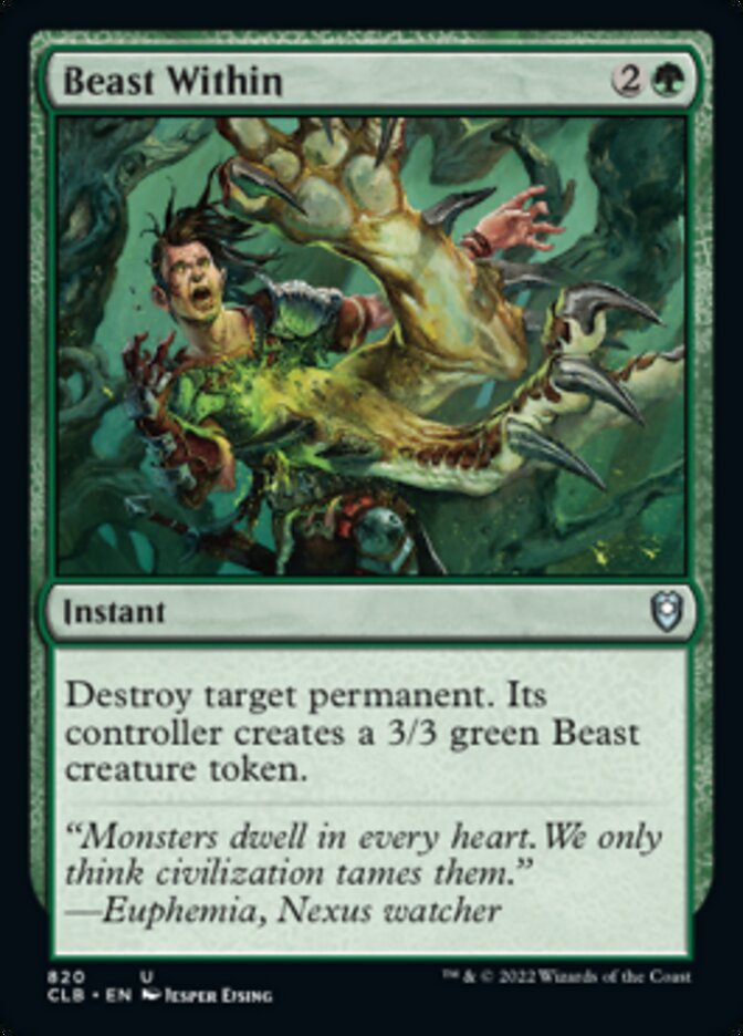 Beast Within [Commander Legends: Battle for Baldur's Gate] | Clutch Gaming