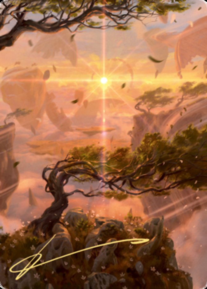 Windswept Heath Art Card (Gold-Stamped Signature) [Zendikar Rising Art Series] | Clutch Gaming