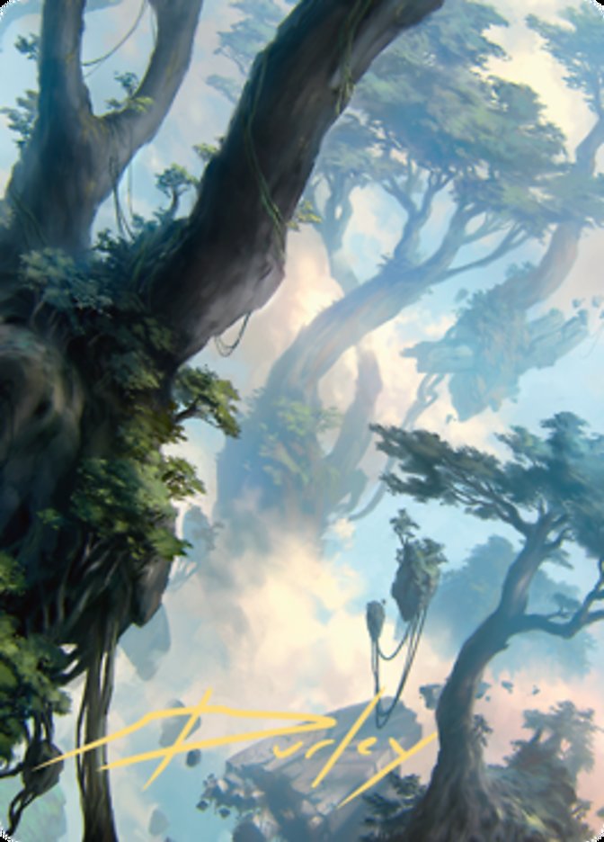 Forest 1 Art Card (Gold-Stamped Signature) [Zendikar Rising Art Series] | Clutch Gaming