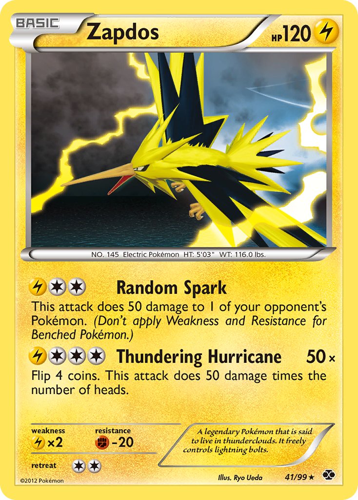 Zapdos (41/99) (Blister Exclusive) [Black & White: Next Destinies] | Clutch Gaming