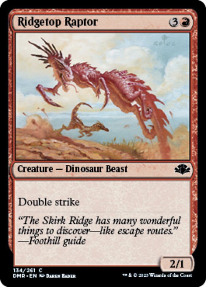 Ridgetop Raptor [Dominaria Remastered] | Clutch Gaming