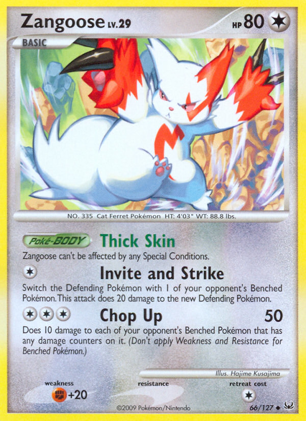 Zangoose (66/127) [Platinum: Base Set] | Clutch Gaming