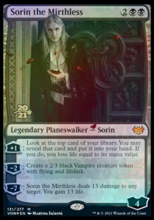 Sorin the Mirthless [Innistrad: Crimson Vow Prerelease Promos] | Clutch Gaming