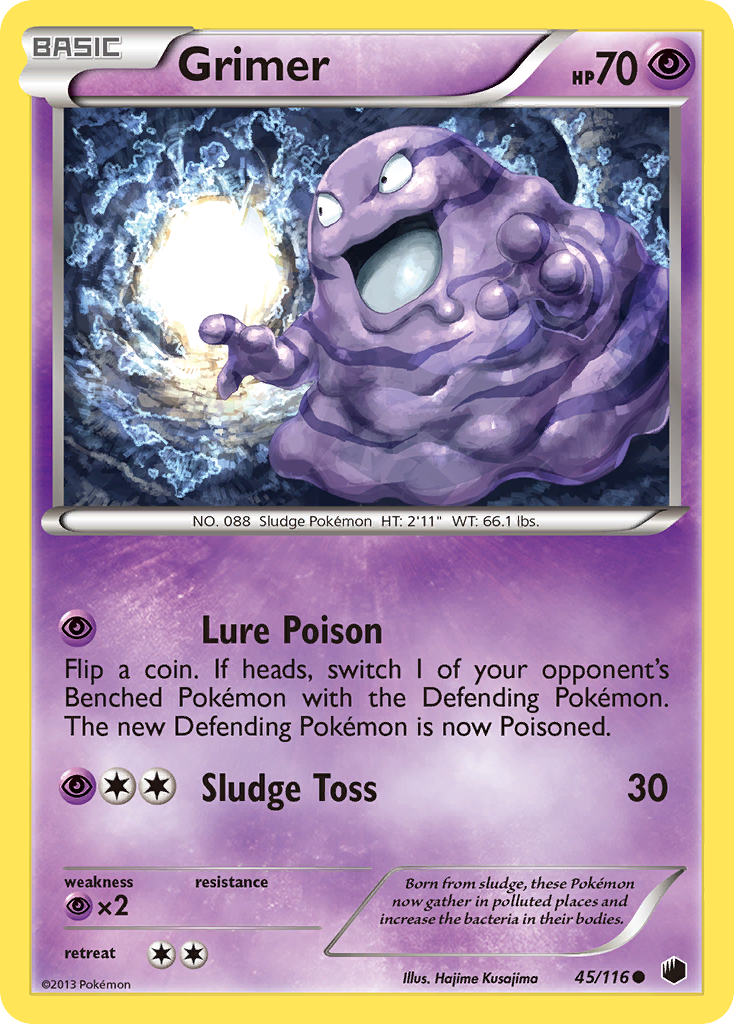 Grimer (45/116) [Black & White: Plasma Freeze] | Clutch Gaming