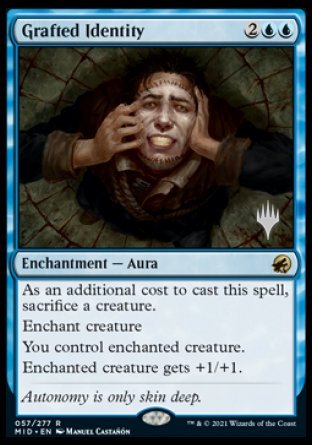 Grafted Identity (Promo Pack) [Innistrad: Midnight Hunt Promos] | Clutch Gaming