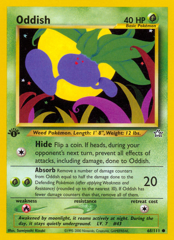 Oddish (68/111) [Neo Genesis 1st Edition] | Clutch Gaming