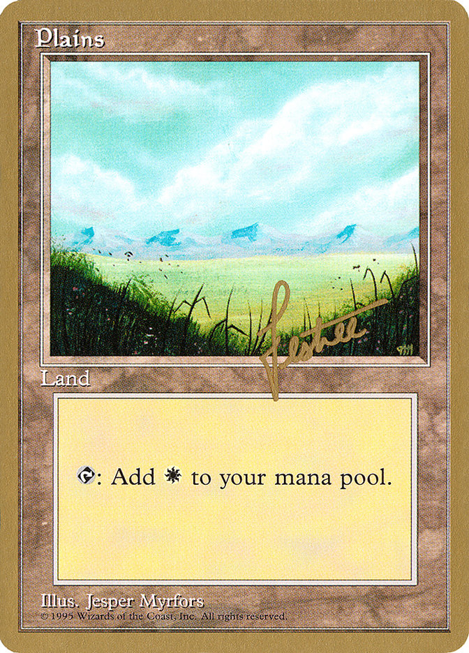 Plains (bl366) (Bertrand Lestree) [Pro Tour Collector Set] | Clutch Gaming