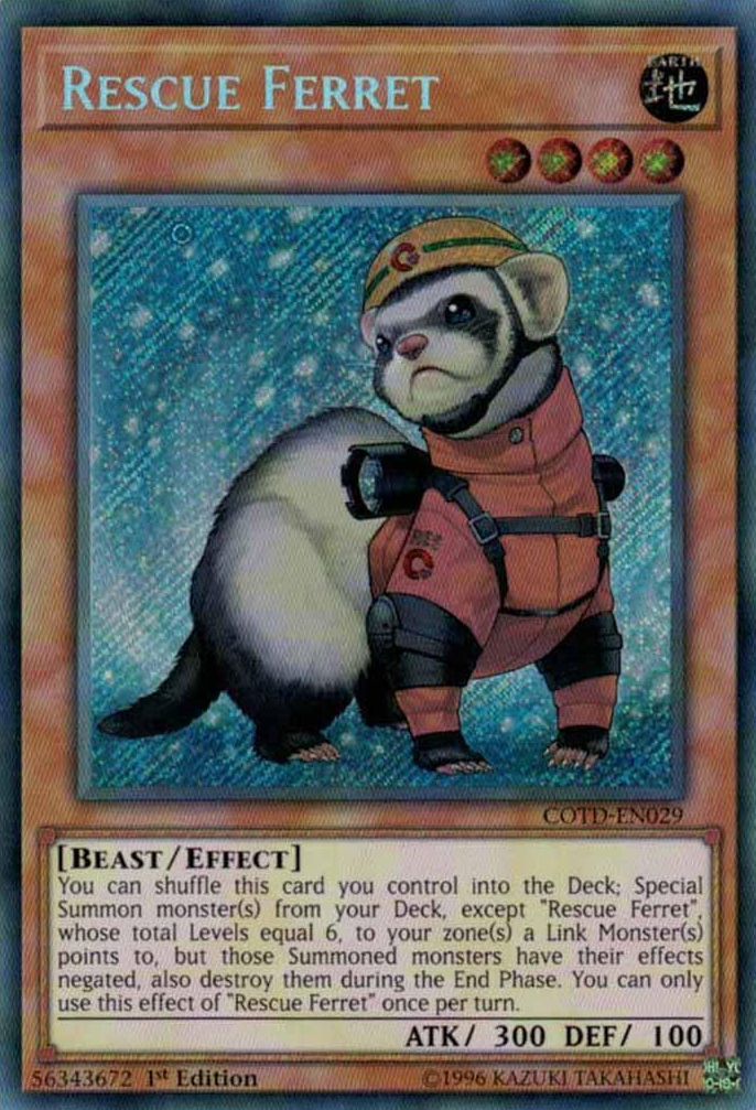 Rescue Ferret [COTD-EN029] Secret Rare | Clutch Gaming