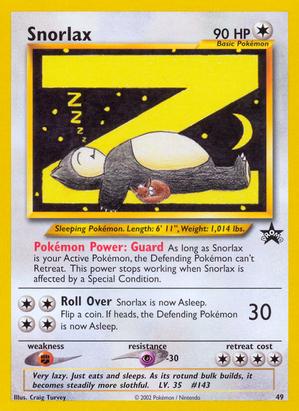 Snorlax (49) [Wizards of the Coast: Black Star Promos] | Clutch Gaming