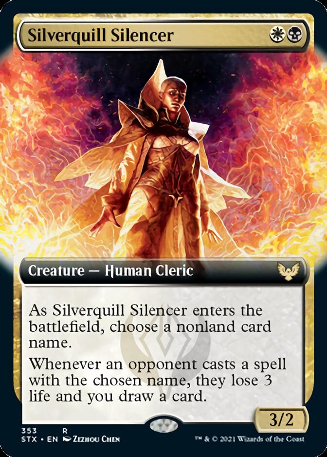 Silverquill Silencer (Extended Art) [Strixhaven: School of Mages] | Clutch Gaming