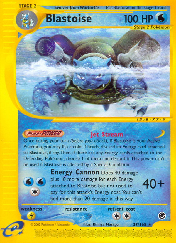 Blastoise (37/165) [Expedition: Base Set] | Clutch Gaming