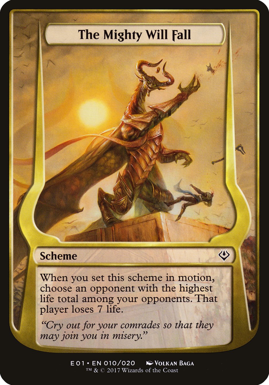 The Mighty Will Fall (Schemes) [Archenemy: Nicol Bolas Schemes] | Clutch Gaming