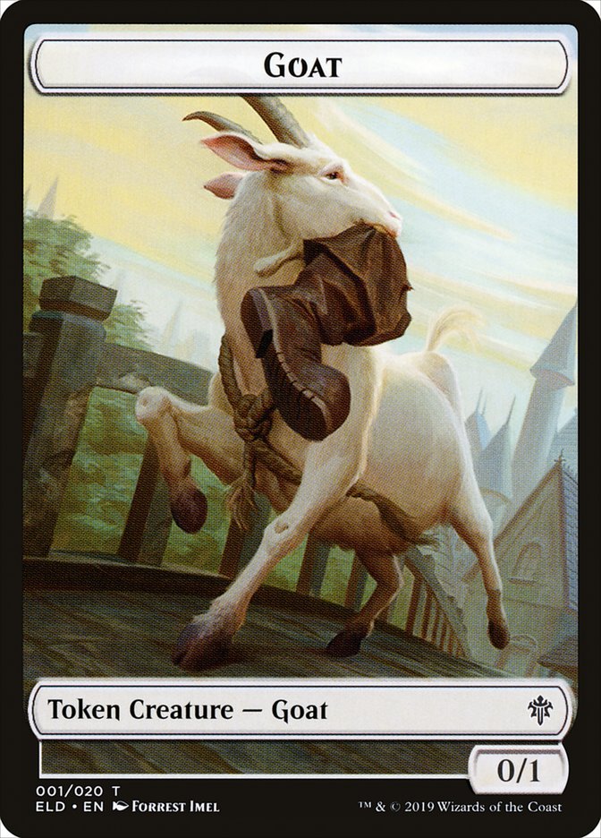 Goat Token [Throne of Eldraine Tokens] | Clutch Gaming