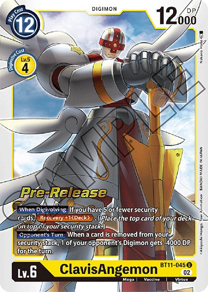 ClavisAngemon [BT11-045] [Dimensional Phase Pre-Release Promos] | Clutch Gaming