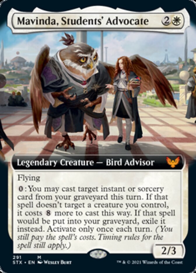 Mavinda, Students' Advocate (Extended Art) [Strixhaven: School of Mages] | Clutch Gaming