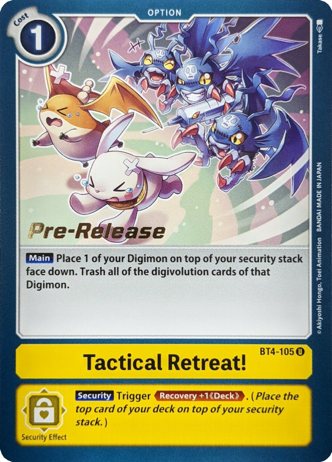 Tactical Retreat! [BT4-105] [Great Legend Pre-Release Promos] | Clutch Gaming