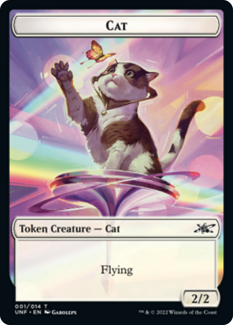 Cat // Treasure (12) Double-Sided Token [Unfinity Tokens] | Clutch Gaming