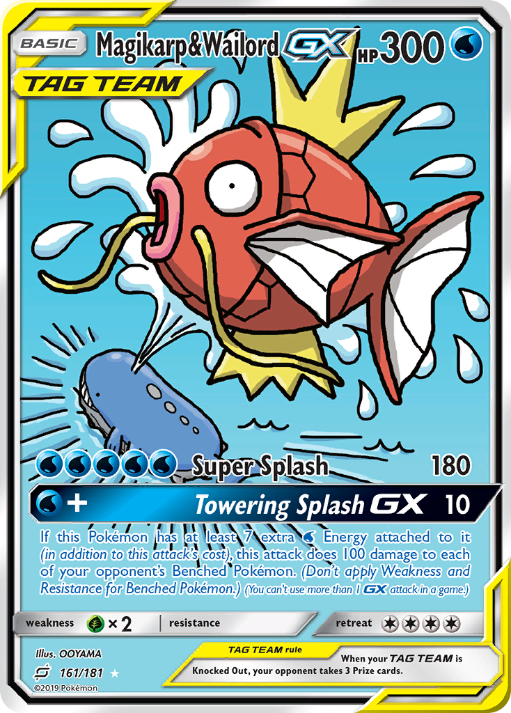 Magikarp & Wailord GX (161/181) [Sun & Moon: Team Up] | Clutch Gaming