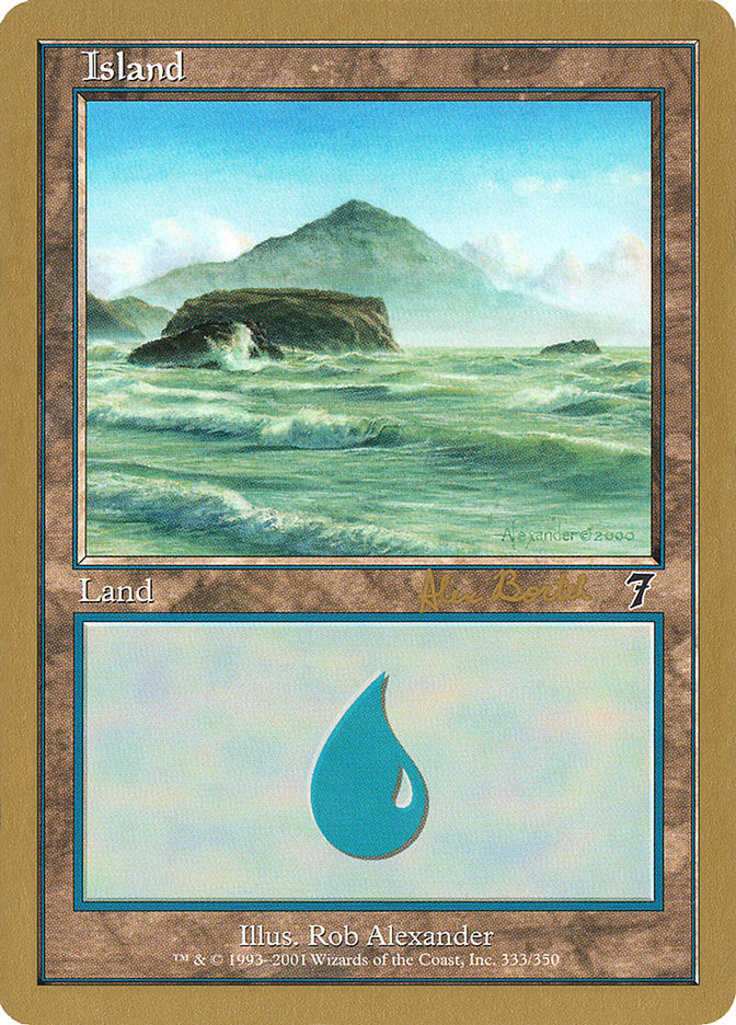 Island (ab333) (Alex Borteh) [World Championship Decks 2001] | Clutch Gaming