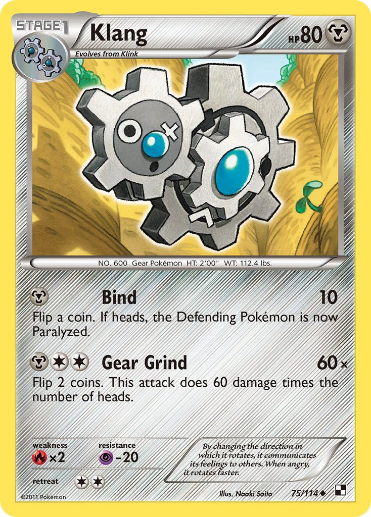 Klang (75/114) (Cracked Ice Holo) (Blister Exclusive) [Black & White: Base Set] | Clutch Gaming