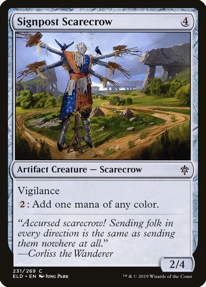 Signpost Scarecrow [Throne of Eldraine] | Clutch Gaming