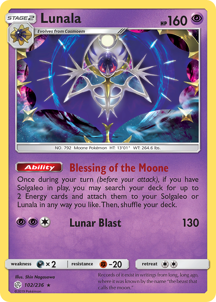 Lunala (102/236) [Sun & Moon: Cosmic Eclipse] | Clutch Gaming