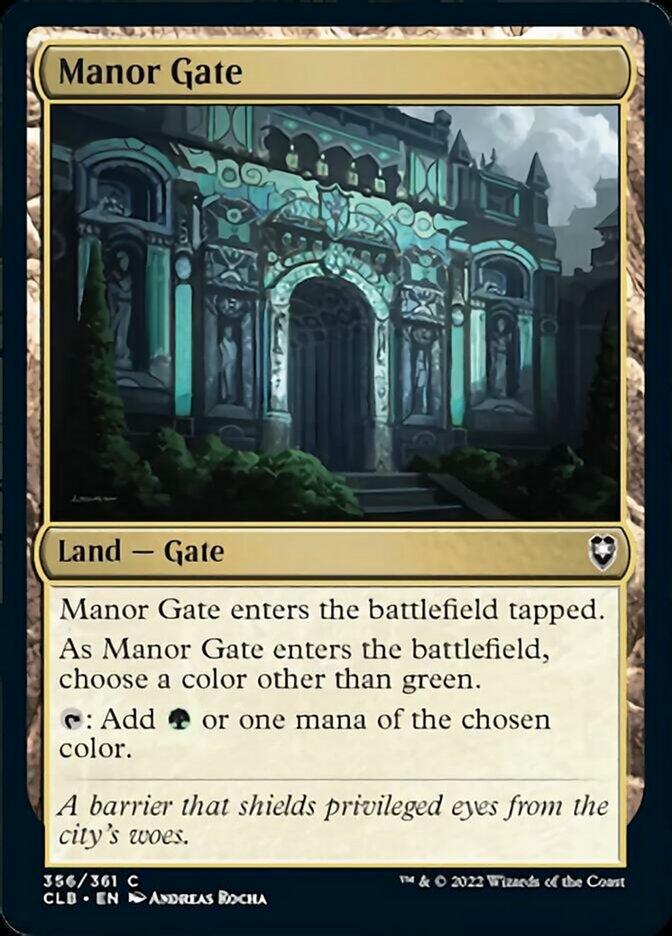 Manor Gate [Commander Legends: Battle for Baldur's Gate] | Clutch Gaming