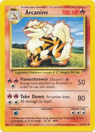 Arcanine (23/102) [Base Set Unlimited] | Clutch Gaming