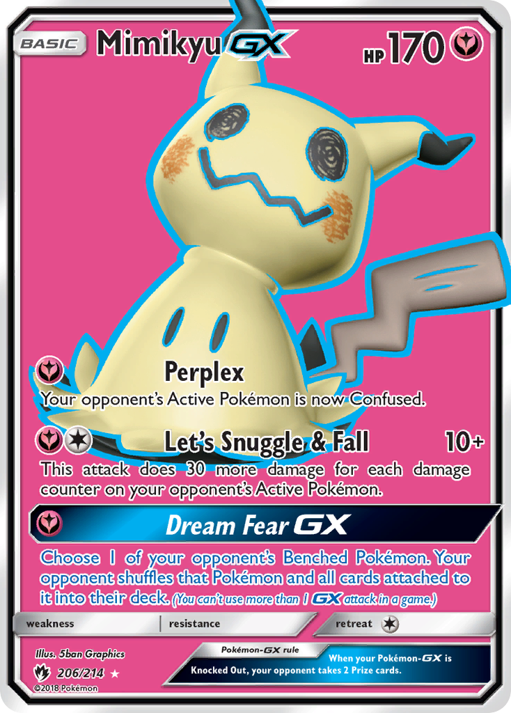 Mimikyu GX (206/214) [Sun & Moon: Lost Thunder] | Clutch Gaming