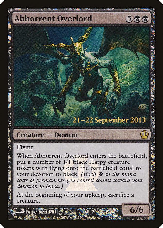 Abhorrent Overlord [Theros Prerelease Promos] | Clutch Gaming