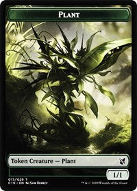 Plant // Snake Double-Sided Token [Commander 2019 Tokens] | Clutch Gaming