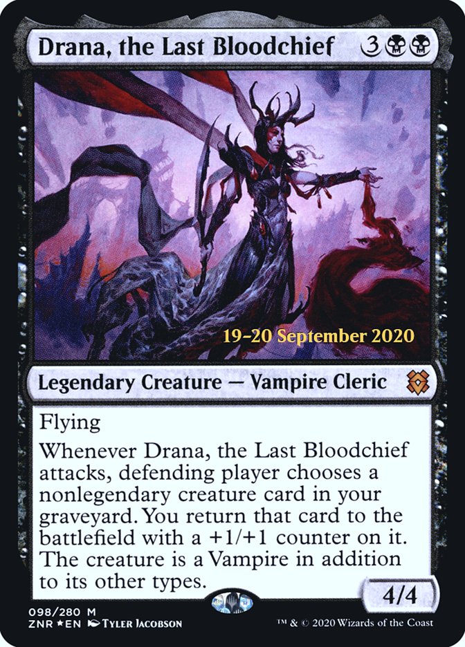 Drana, the Last Bloodchief [Zendikar Rising Prerelease Promos] | Clutch Gaming