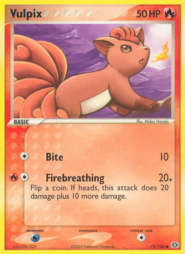 Vulpix (72/106) [EX: Emerald] | Clutch Gaming