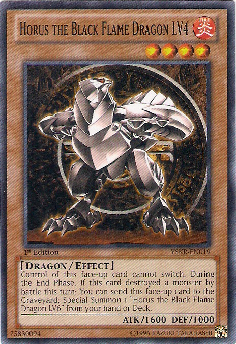 Horus the Black Flame Dragon LV4 [YSKR-EN019] Common | Clutch Gaming