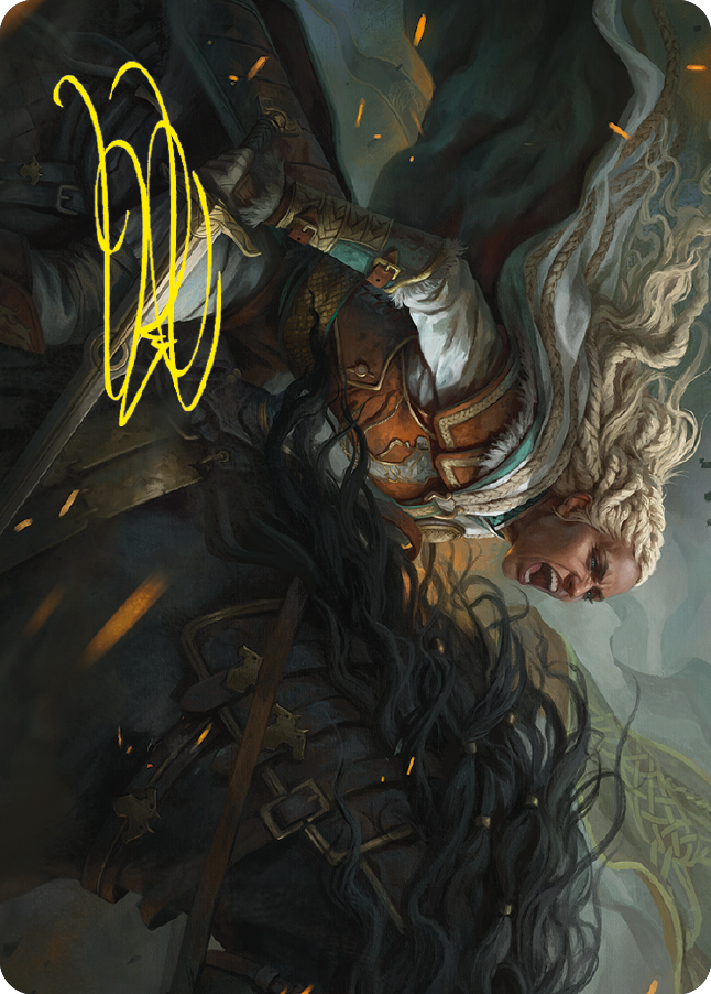 Eowyn, Fearless Knight Art Card (Gold-Stamped Signature) [The Lord of the Rings: Tales of Middle-earth Art Series] | Clutch Gaming