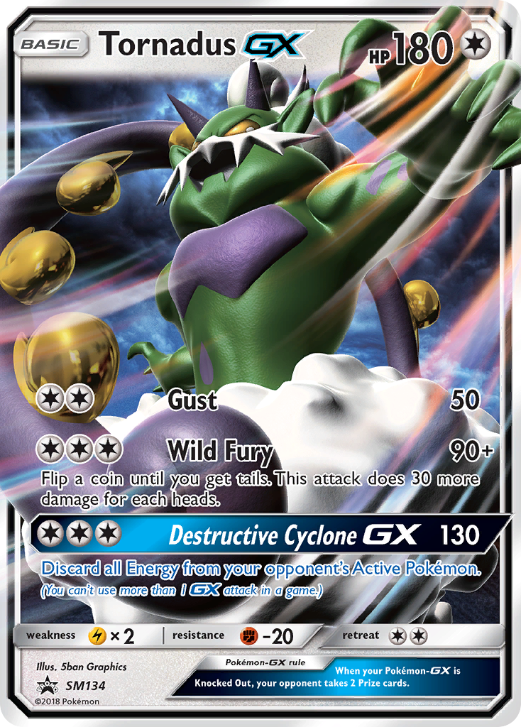 Tornadus GX (SM134) [Sun & Moon: Black Star Promos] | Clutch Gaming