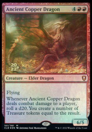 Ancient Copper Dragon [Commander Legends: Battle for Baldur's Gate Prerelease Promos] | Clutch Gaming