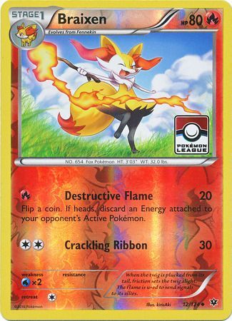 Braixen (12/124) (League Promo) [XY: Fates Collide] | Clutch Gaming